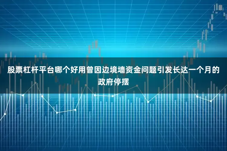 股票杠杆平台哪个好用曾因边境墙资金问题引发长达一个月的政府停摆
